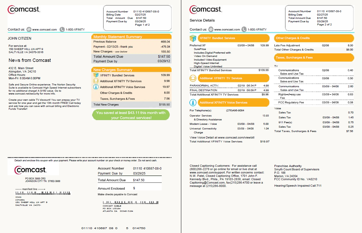  Minol USA business utility bill 
